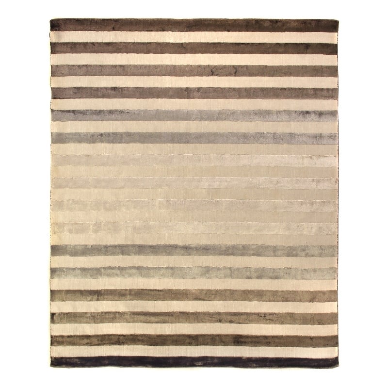 Rugby Handloomed Viscose Brown 10'x14' Area Rug