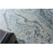 Saccara Handloomed Wool/Bamboo Silk Blue 10'x14' Area Rug