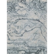 Saccara Handloomed Wool/Bamboo Silk Blue 12'x15' Area Rug