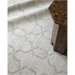 Samara Handloomed Bamboo Silk Light Silver 8'x10' Area Rug