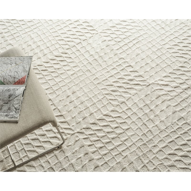 Sandro Hand-Tufted New Zealand Wool Cream 6'x9' Area Rug