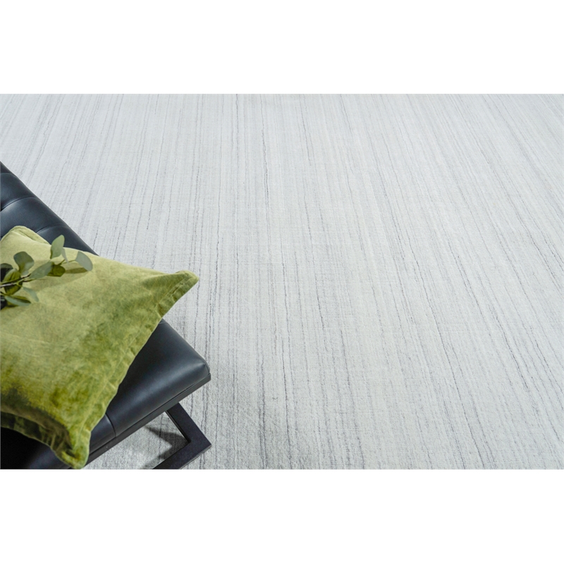 Serenity Handloomed Pet Ivory/Gray 10'x14' Area Rug