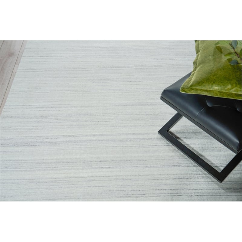 Serenity Handloomed Pet Ivory/Gray 2'x3' Area Rug