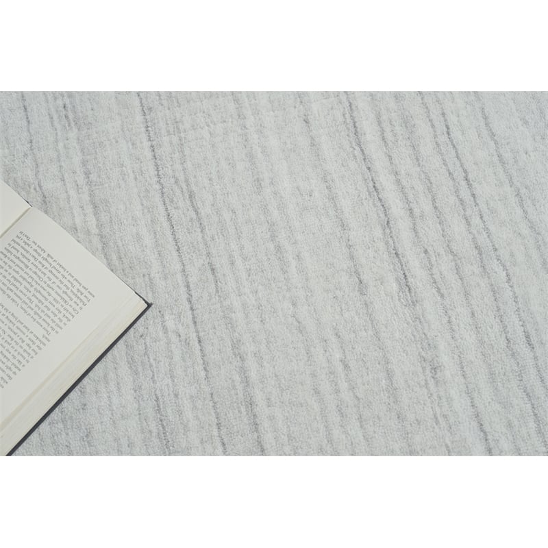 Serenity Handloomed Pet Ivory/Gray 6'x9' Area Rug