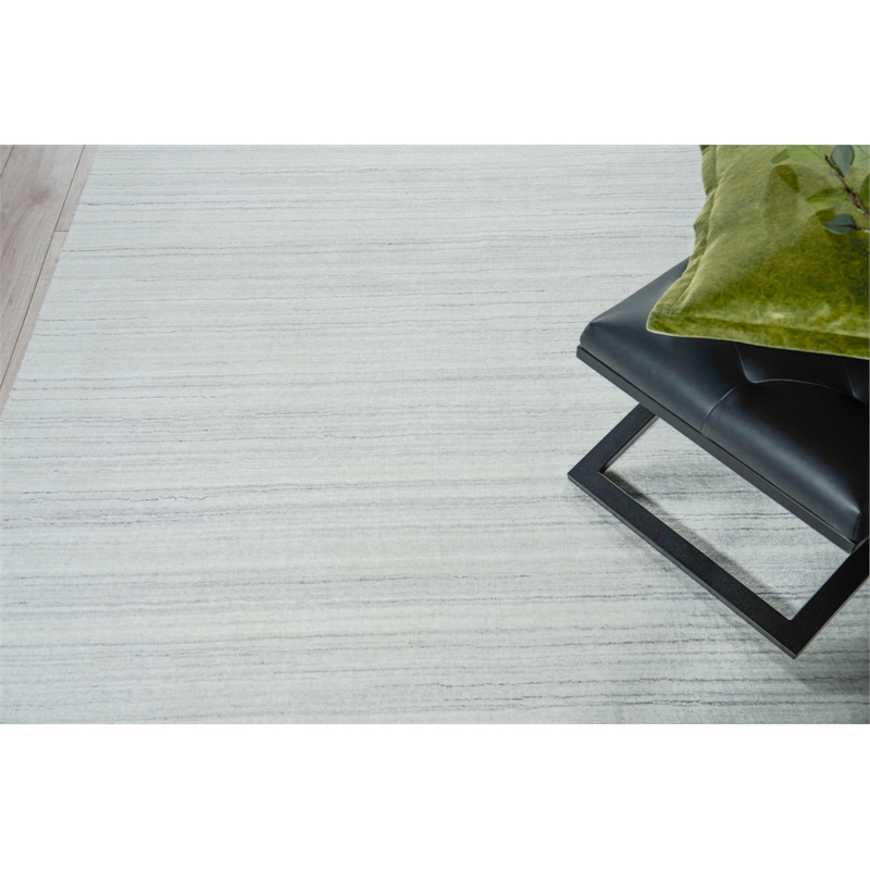 Serenity Handloomed Pet Ivory/Gray 8'x10' Area Rug