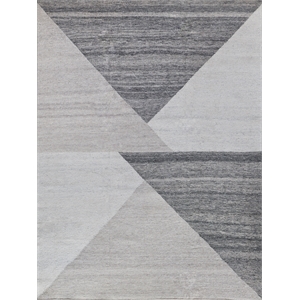 Scandinavian Handloomed New Zealand Wool Gray 3'x5' Area Rug