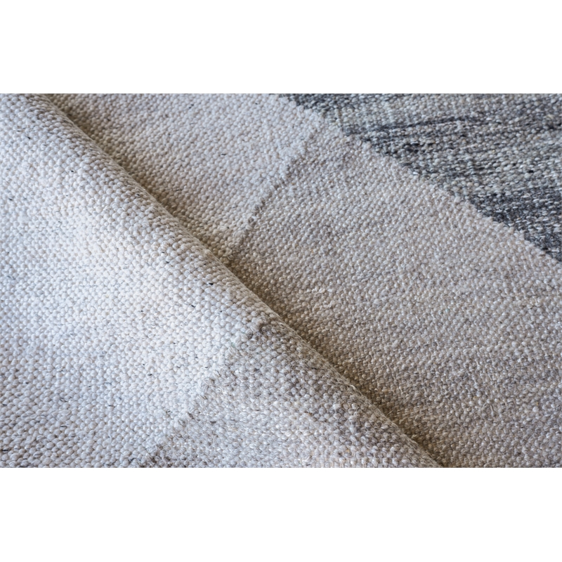 Scandinavian Handloomed New Zealand Wool Gray 9'x12' Area Rug