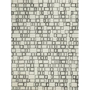 Soho Hand-Tufted New Zealand Wool Ivory/Black 6'x9' Area Rug