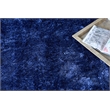 Sumo Shag Handloomed Polyester/Microfiber Navy 8'x11' Area Rug