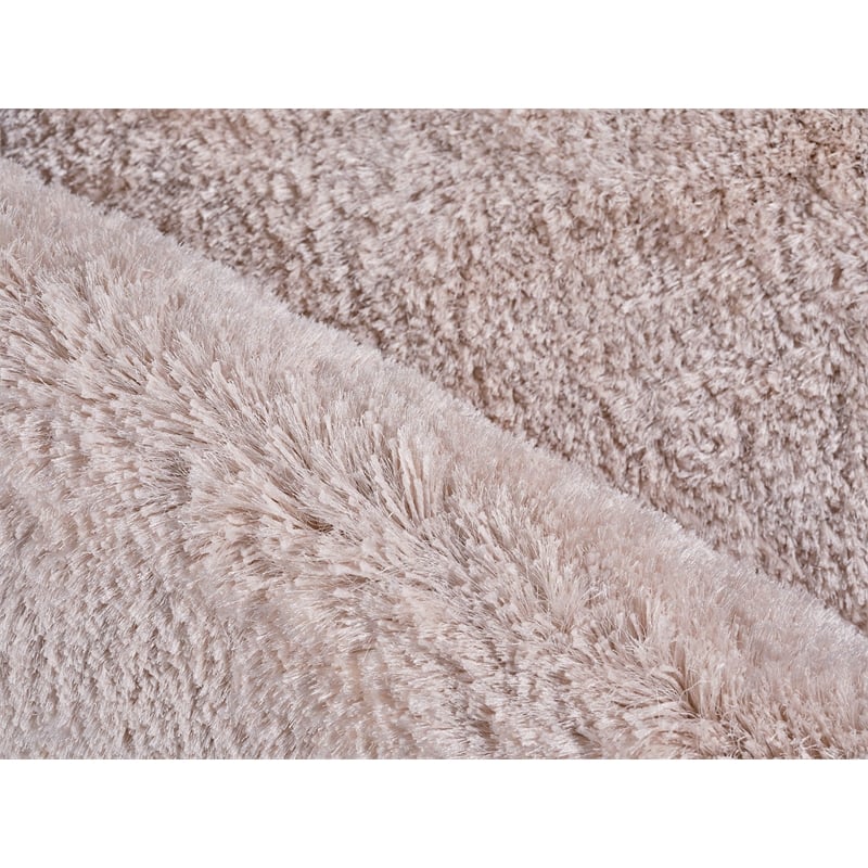 Sumo Shag Handloomed Polyester/Microfiber Pink 5'x8' Area Rug
