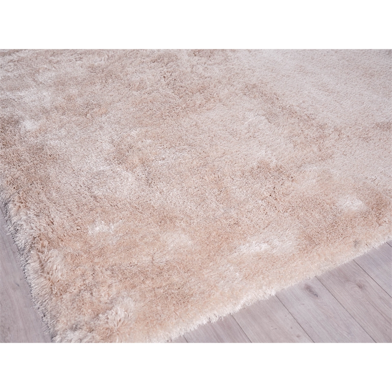 Sumo Shag Handloomed Polyester/Microfiber Pink 8'x11' Area Rug