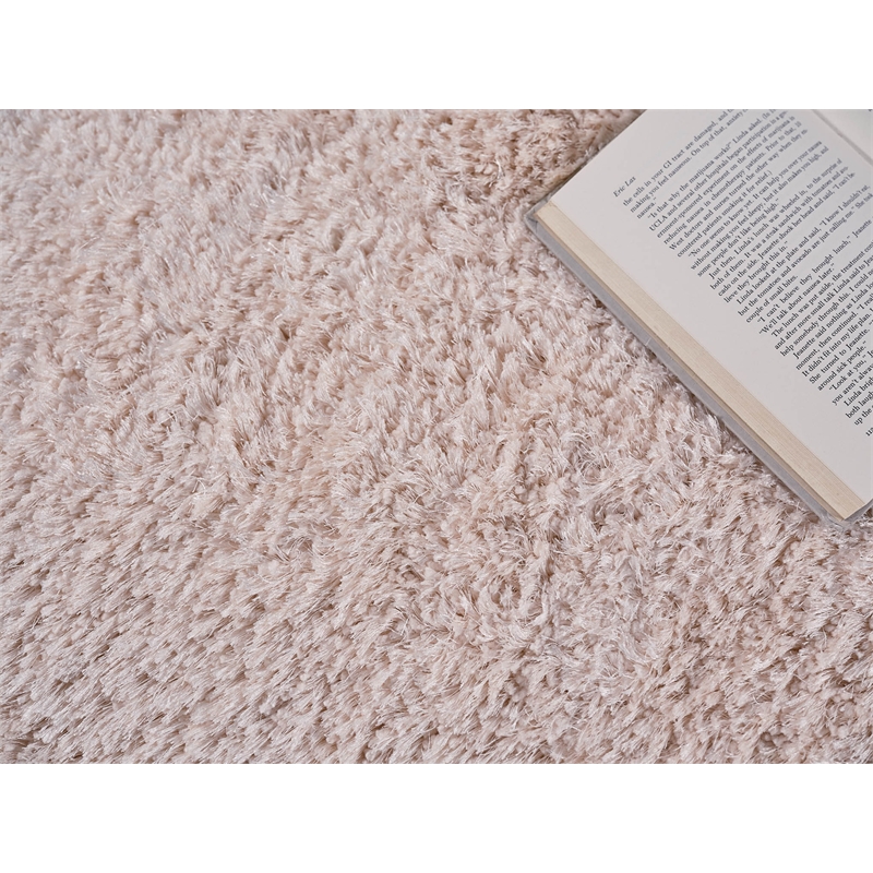 Sumo Shag Handloomed Polyester/Microfiber Pink 8'x11' Area Rug