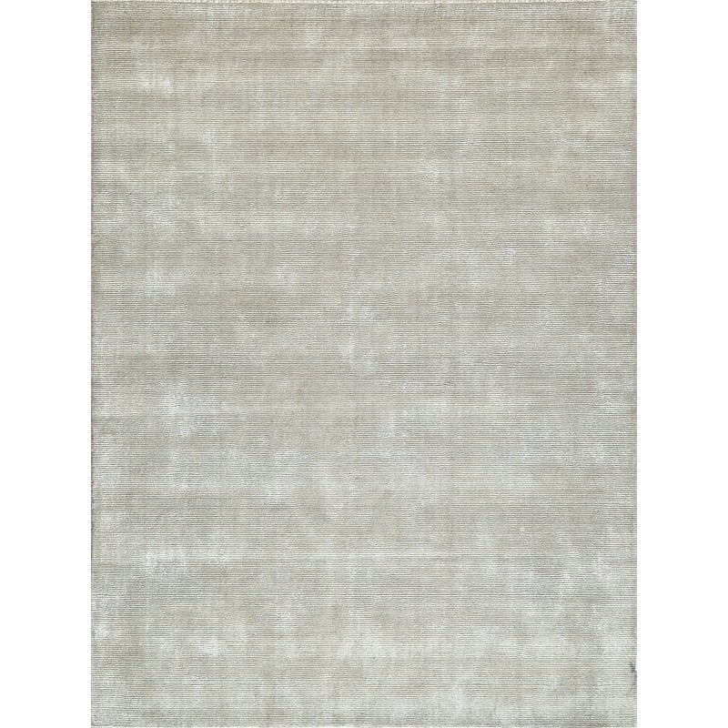 Serena Handloomed Nylon/Bamboo Silk Beige 8'x10' Area Rug