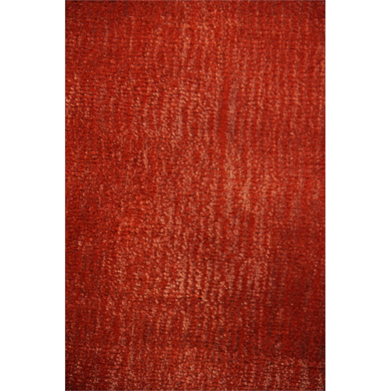Smart Gem Handloomed Wool/Viscose Orange 6'x9' Area Rug