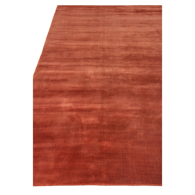 Smart Gem Handloomed Wool/Viscose Orange 6'x9' Area Rug