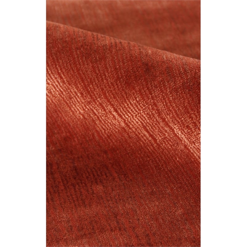 Smart Gem Handloomed Wool/Viscose Orange 6'x9' Area Rug