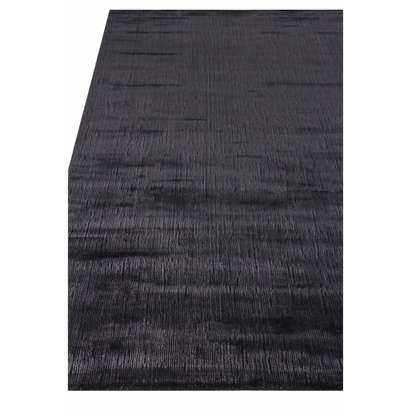 Smart Gem Handloomed Wool/Viscose Charcoal 6'x9' Area Rug