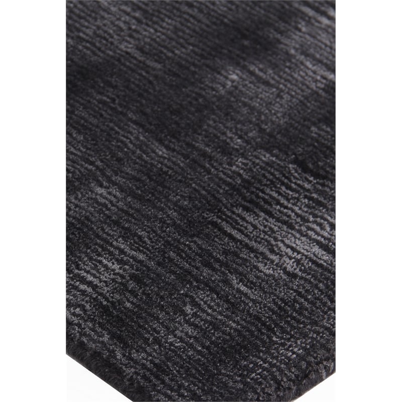 Smart Gem Handloomed Wool/Viscose Charcoal 6'x9' Area Rug