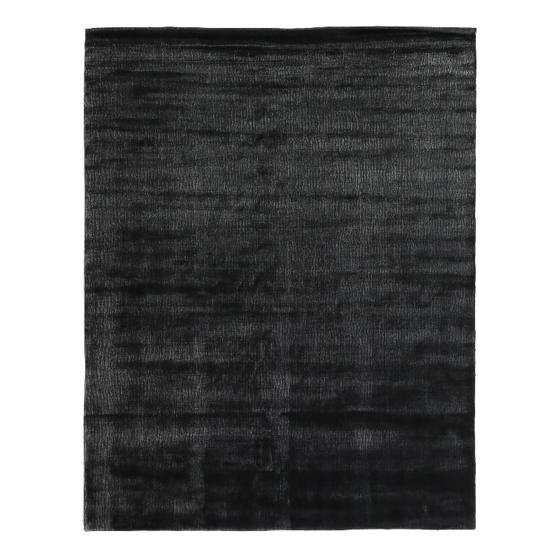 Smart Gem Handloomed Wool/Viscose Charcoal 6'x9' Area Rug