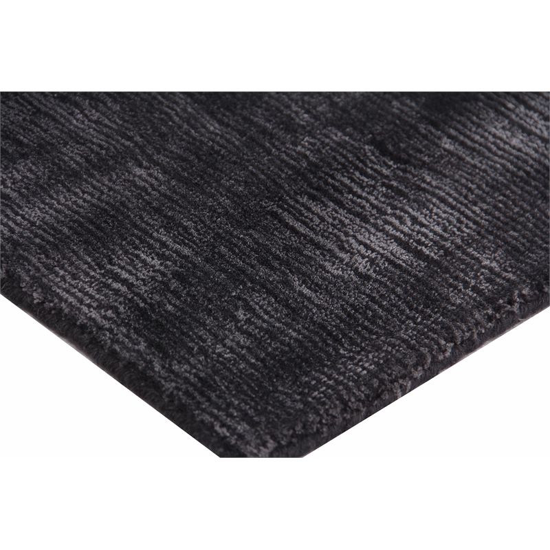 Smart Gem Handloomed Wool/Viscose Charcoal 8'x10' Area Rug