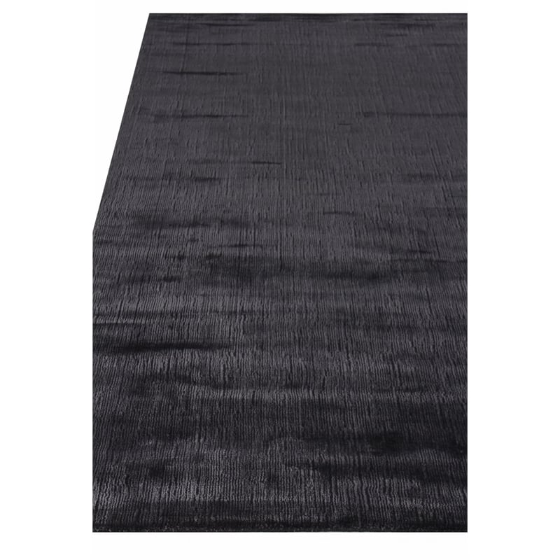 Smart Gem Handloomed Wool/Viscose Charcoal 8'x10' Area Rug