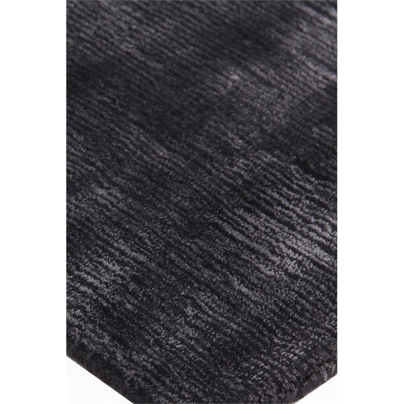Smart Gem Handloomed Wool/Viscose Charcoal 8'x10' Area Rug