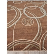 Soho Hand-Knotted New Zealand Wool Brown 9'x10' Area Rug