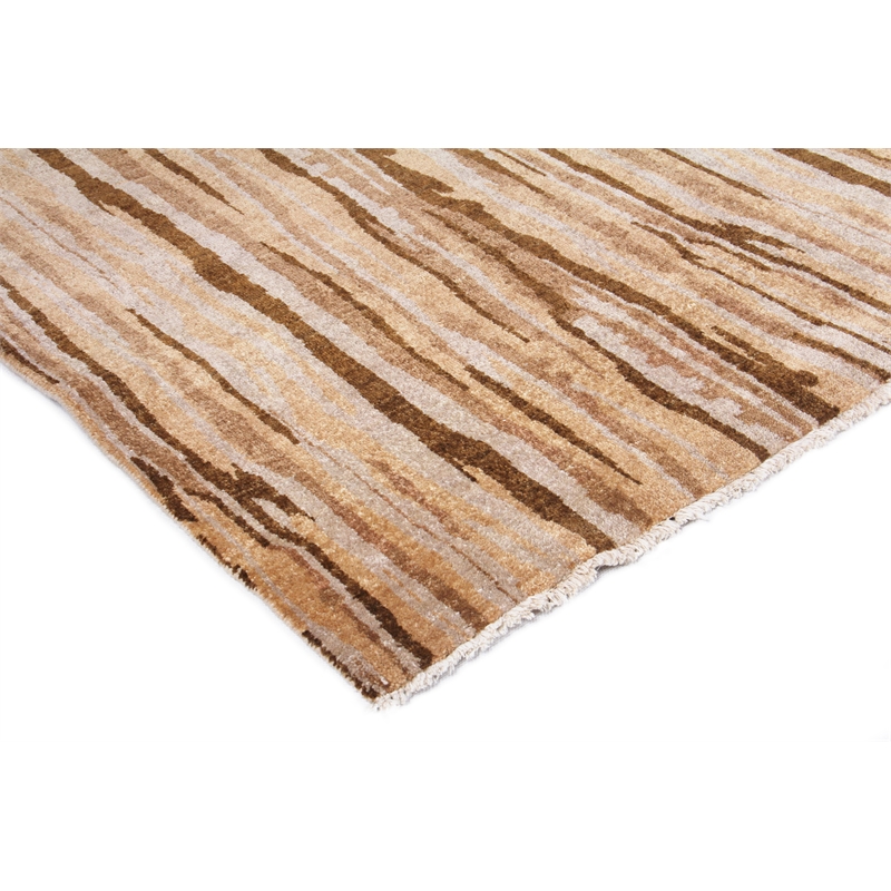 Soho Hand-Knotted New Zealand Wool Gold/Multi 9'x10' Area Rug