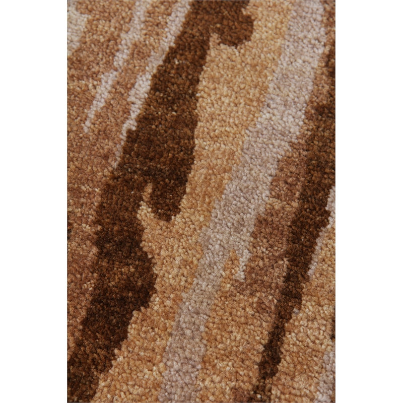Soho Hand-Knotted New Zealand Wool Gold/Multi 9'x10' Area Rug