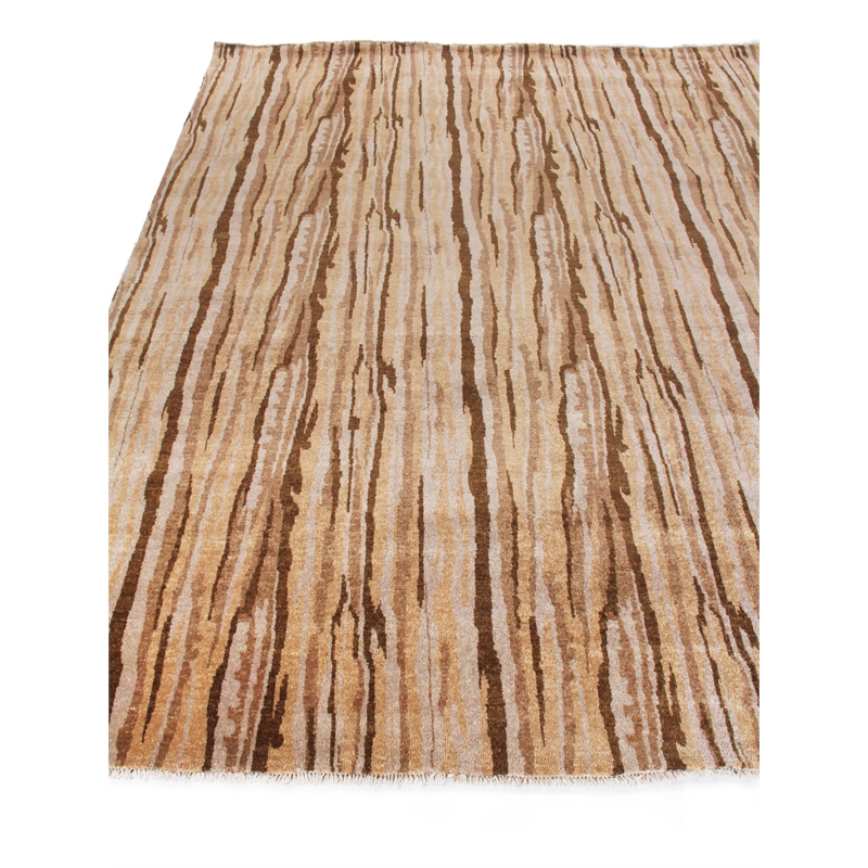Soho Hand-Knotted New Zealand Wool Gold/Multi 9'x10' Area Rug