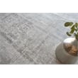 Stone Wash Gazni Handloomed Wool/Bamboo Silk Gray/Taupe 12'x15' Area Rug