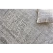 Stone Wash Gazni Handloomed Wool/Bamboo Silk Gray/Taupe 12'x15' Area Rug
