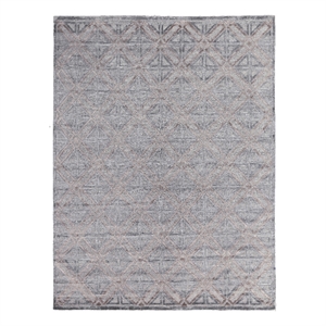 Stonehill Hand-Knotted Wool/Bamboo Silk Brown/Gray 8'x10' Area Rug