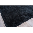 Sumo Shag Handloomed Polyester/Microfiber Black 2'x3' Area Rug