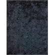 Sumo Shag Handloomed Polyester/Microfiber Black 2'x3' Area Rug