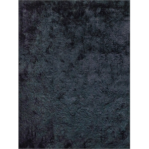 Sumo Shag Handloomed Polyester/Microfiber Black 8'x10' Area Rug