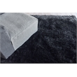 Sumo Shag Handloomed Polyester/Microfiber Black 8'x11' Area Rug