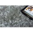 Sumo Shag Handloomed Polyester/Microfiber Gray 5'x8' Area Rug