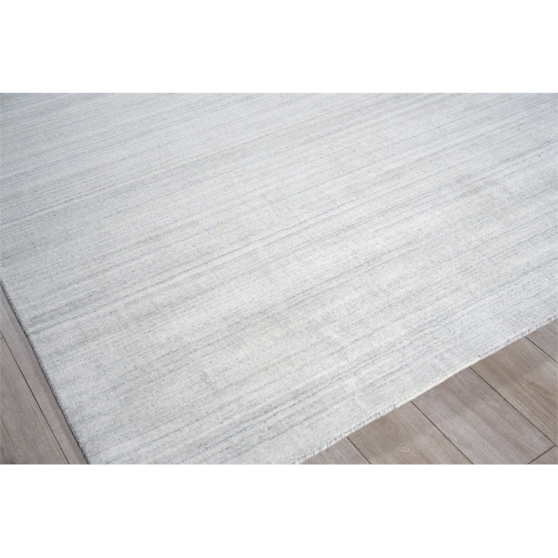 Serenity Handloomed Pet Light Grey/Ivory 9'x12' Area Rug