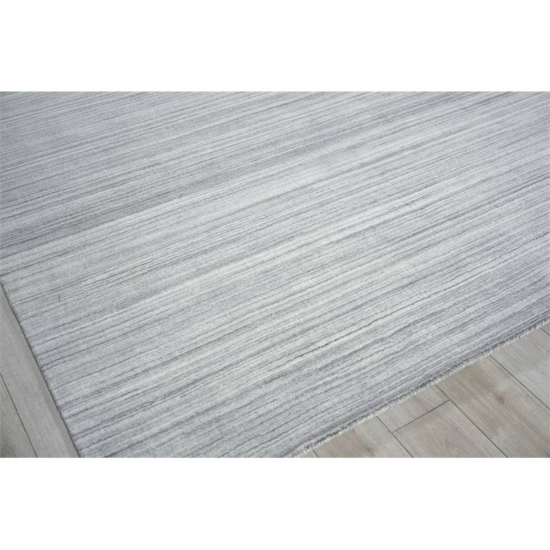 Serenity Handloomed Pet Grey/Silver 12'x15' Area Rug