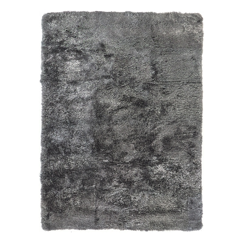 Sheepskin Hand-Tufted New Zealand Sheepskin Dark Gray 13'6