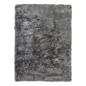 Sheepskin Hand-Tufted New Zealand Sheepskin Dark Gray 13'6&quotx17'6&quot Area Rug