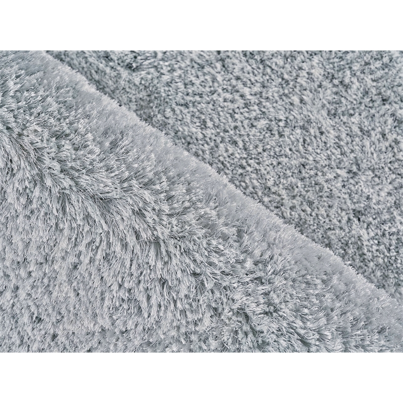 Sumo Shag Handloomed Polyester/Microfiber Light Blue 5'x8' Area Rug