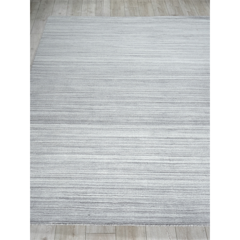 Serenity Handloomed Pet Grey/Silver 6'x9' Area Rug