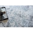 Sky Handloomed Wool/Bamboo Silk Gray/Blue 10'x14' Area Rug