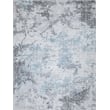 Sky Handloomed Wool/Bamboo Silk Gray/Blue 10'x14' Area Rug