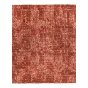 Soho Hand-Knotted New Zealand Wool Red 8'x10' Area Rug