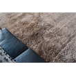 Sumo Shag Handloomed Polyester/Microfiber Taupe 11'6