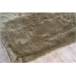 Sumo Shag Handloomed Polyester/Microfiber Taupe 2'x3' Area Rug