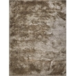 Sumo Shag Handloomed Polyester/Microfiber Taupe 2'x3' Area Rug